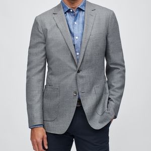 NWOT Bonobos Grey Italian Wool Blazer